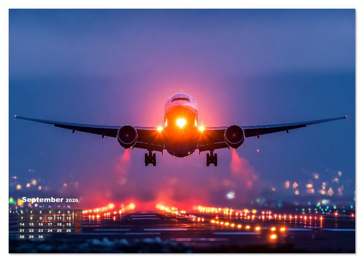 Produktbild: Flugzeuge hautnah - Flugzeugkalender f&uuml;r Flugzeugliebhaber (Wandkalender 2026 DIN A4 quer), CALVENDO Monatskalender