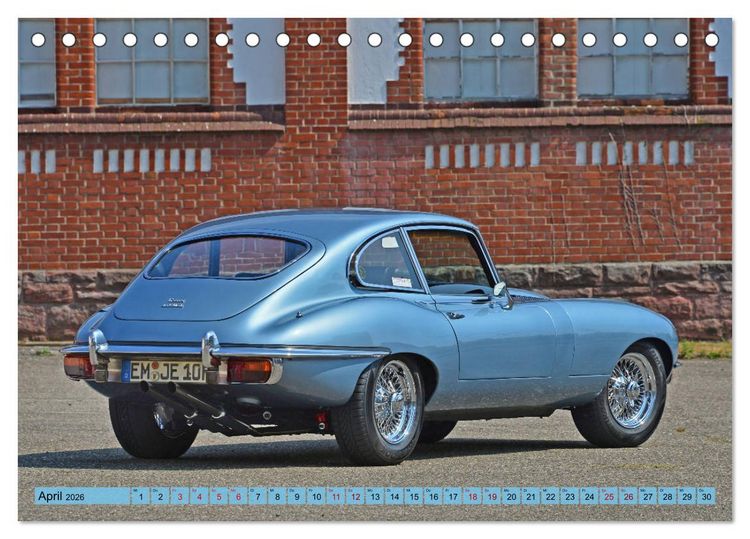 Produktbild: Jaguar E-Type - Die Raubkatze (Tischkalender 2026 DIN A5 quer), CALVENDO Monatskalender