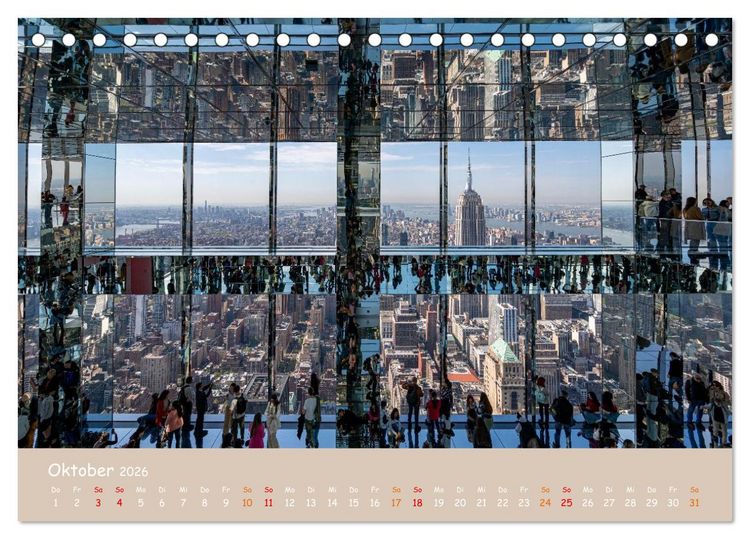 Produktbild: City Lights &ndash; New York im Fokus (Tischkalender 2026 DIN A5 quer), CALVENDO Monatskalender
