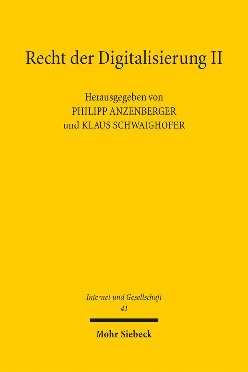 Produktbild: Recht der Digitalisierung II