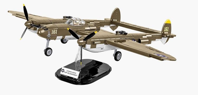 Produktbild: COBI Historical Collection 5763 - Lockheed P-38 Lightning (H), WWII, WWII, Bausatz 1:32, 650 Klemmbausteine/1 Figur