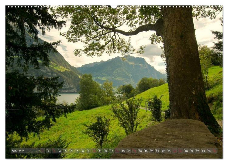 Produktbild: Der Zauber der Schweizer Berge (Wandkalender 2026 DIN A2 quer), CALVENDO Monatskalender
