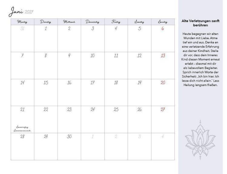 Produktbild: Meditationen f&uuml;r dein Inneres Kind Kalender 2027