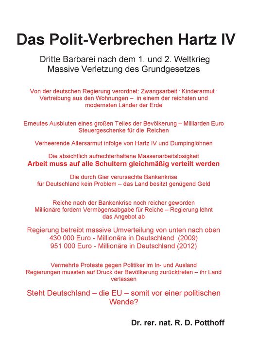 Produktbild: Das Polit-Verbrechen Hartz IV