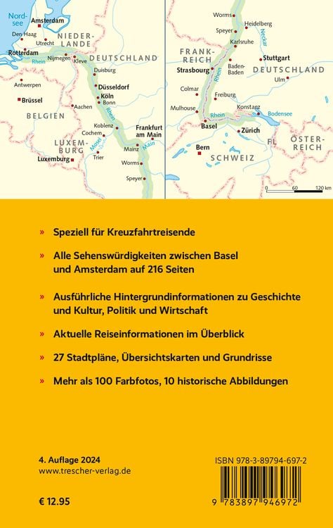Produktbild: TRESCHER Reiseführer Flusskreuzfahrten Rhein