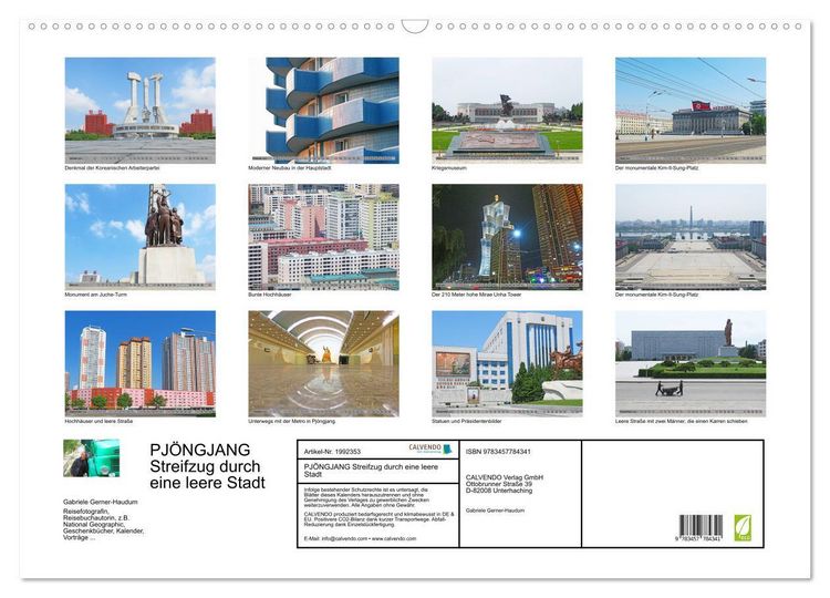 Produktbild: PJ&Ouml;NGJANG Streifzug durch eine leere Stadt (Wandkalender 2026 DIN A2 quer), CALVENDO Monatskalender