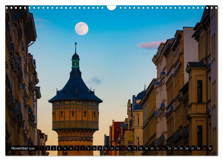 Produktbild: Halle-Luna - Monds&uuml;chtig in Halle-Saale (Wandkalender 2026 DIN A3 quer), CALVENDO Monatskalender