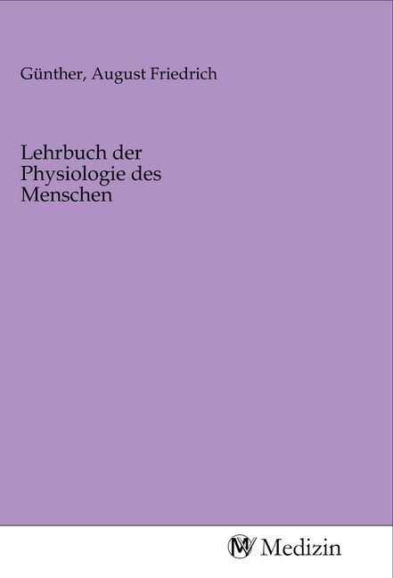 Produktbild: Lehrbuch der Physiologie des Menschen