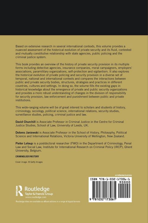 Produktbild: Private Security and the Modern State