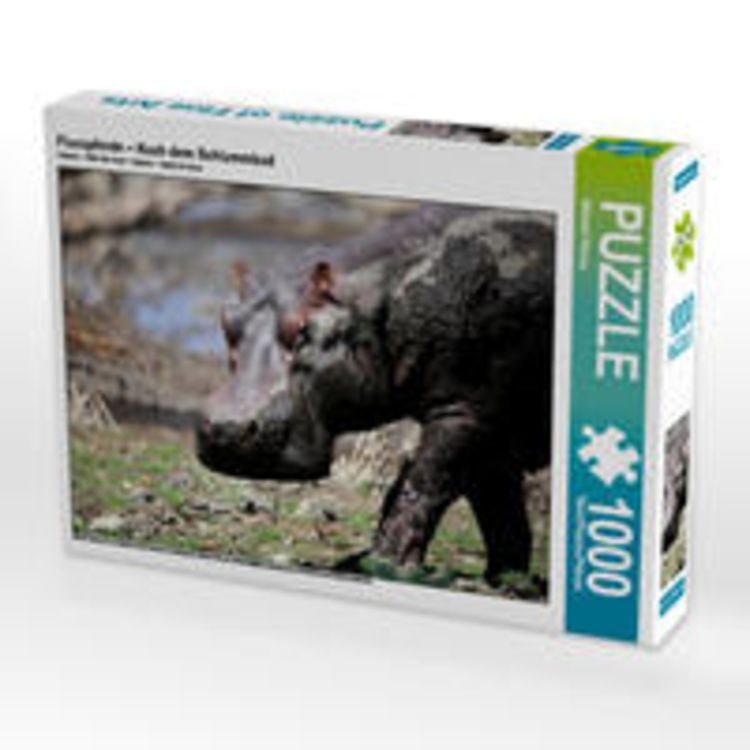 Produktbild: CALVENDO Puzzle Flusspferde &ndash; Nach dem Schlammbad 1000 Teile Lege-Gr&ouml;&szlig;e 64 x 48 cm Foto-Puzzle Bild von Michael Herzog