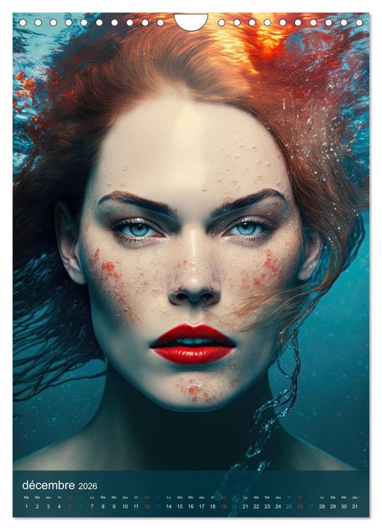 Produktbild: Femmes Aquatiques (Calendrier mural 2026 DIN A4 horizontal), CALVENDO calendrier mensuel