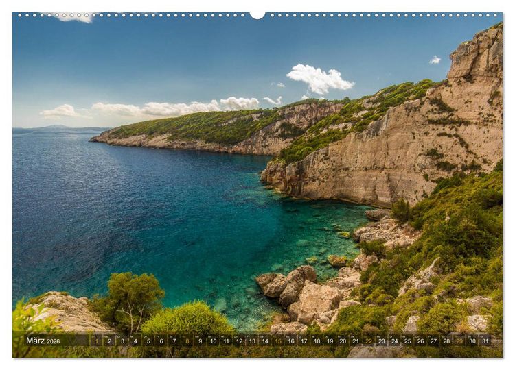 Produktbild: Zakynthos - Griechische Idylle im Ionischen Meer (Wandkalender 2026 DIN A2 quer), CALVENDO Monatskalender