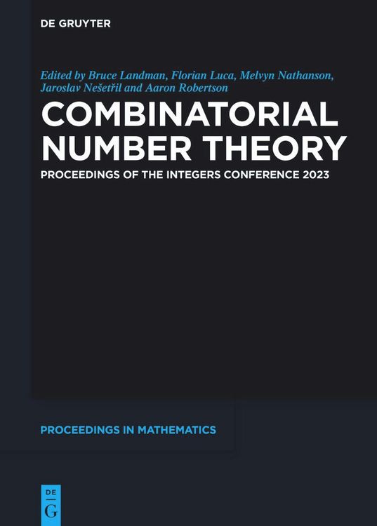 Produktbild: Combinatorial Number Theory