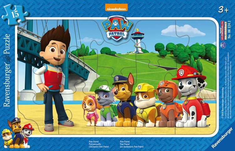 Produktbild: Rahmenpuzzle Ravensburger Paw Patrol 15 Teile