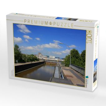 Produktbild: CALVENDO Puzzle Schleuse in Brake | 1000 Teile Lege-Gr&ouml;&szlig;e 64x48cm Foto-Puzzle f&uuml;r gl&uuml;ckliche Stunden