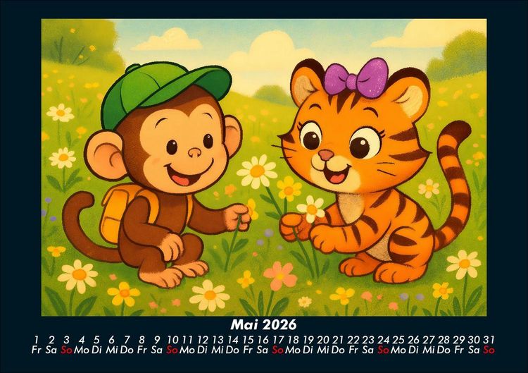 Produktbild: Milo & Tina - Ein Jahr voller Freundschaft 2026 Fotokalender DIN A5