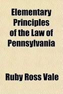 Produktbild: Elementary Principles of the Law of Pennsylvania