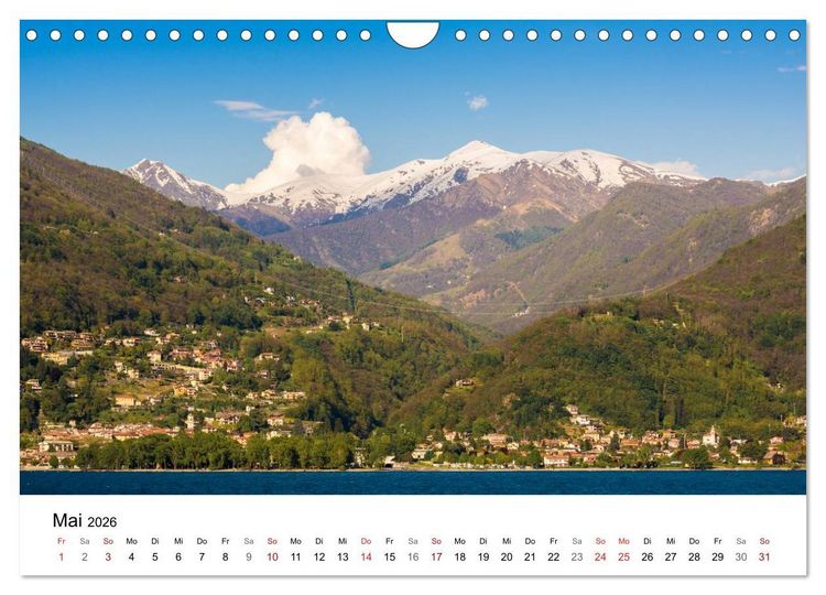 Produktbild: Lago Maggiore - Unterwegs am Westufer (Wandkalender 2026 DIN A4 quer), CALVENDO Monatskalender