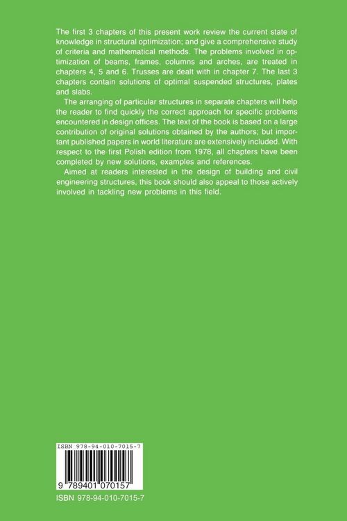 Produktbild: Criteria and Methods of Structural Optimization