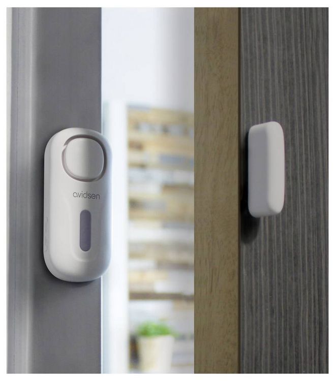 Produktbild: Avidsen T&uuml;r-/Fensteralarm Wei&szlig; Set mit Fernbedienung 120 dB 100022