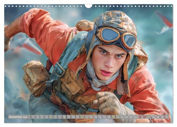 Produktbild: Waghalsige Piloten - im Frieden und Konflikt (Wandkalender 2026 DIN A3 quer), CALVENDO Monatskalender
