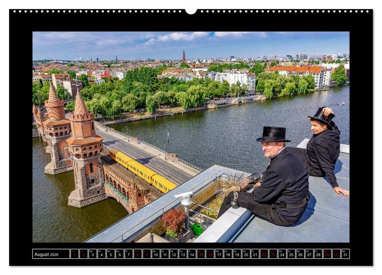 Produktbild: Schornsteinfeger &uuml;ber Berlin 2026 (hochwertiger Premium Wandkalender 2026 DIN A2 quer), Kunstdruck in Hochglanz