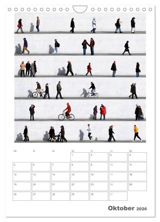 Produktbild: Wall People - Bilderserie von Eka Sharashidze (Wandkalender 2026 DIN A4 hoch), CALVENDO Monatskalender