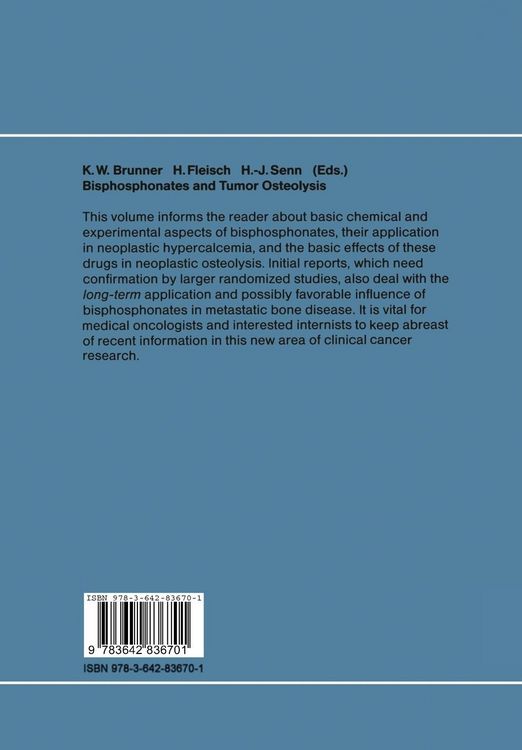 Produktbild: Bisphosphonates and Tumor Osteolysis