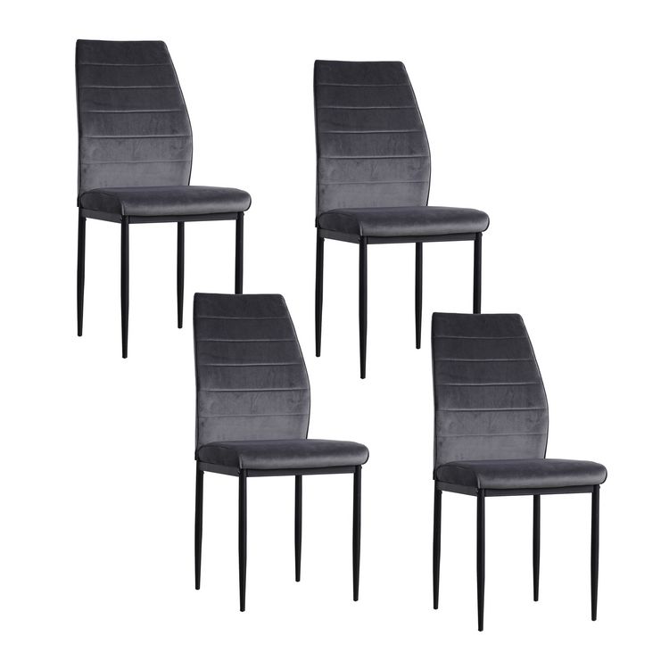 Produktbild: HTI-Living Stuhl Madison Velvet grau Stuhl Madison Velvet grau