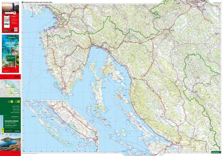 Produktbild: freytag & berndt Stra&szlig;enkarte Kroatien K&uuml;ste 1:200.000