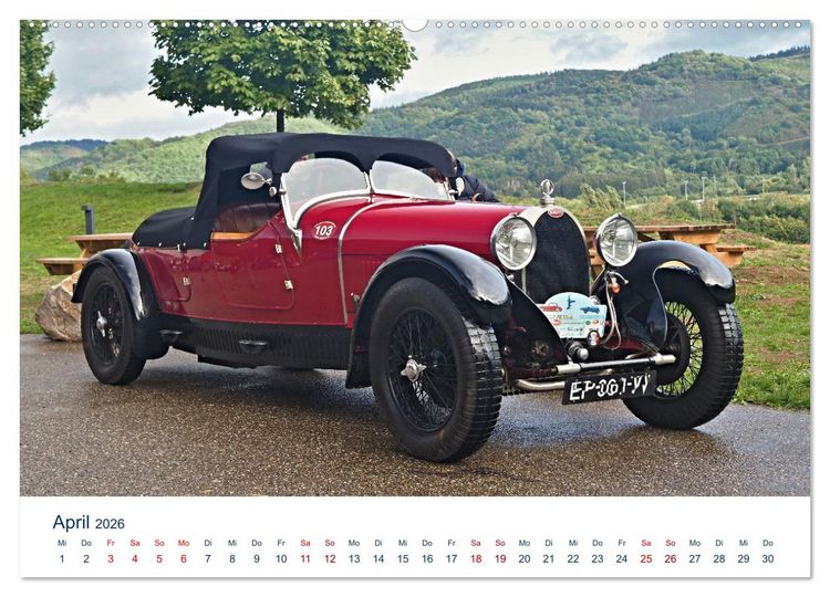 Produktbild: Bugatti Traumautos (hochwertiger Premium Wandkalender 2026 DIN A2 quer), Kunstdruck in Hochglanz