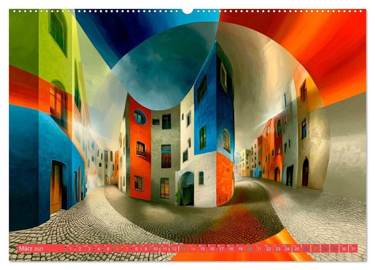 Produktbild: Das Paradies der tanzenden H&auml;user (Wandkalender 2027 DIN A2 quer), CALVENDO Monatskalender