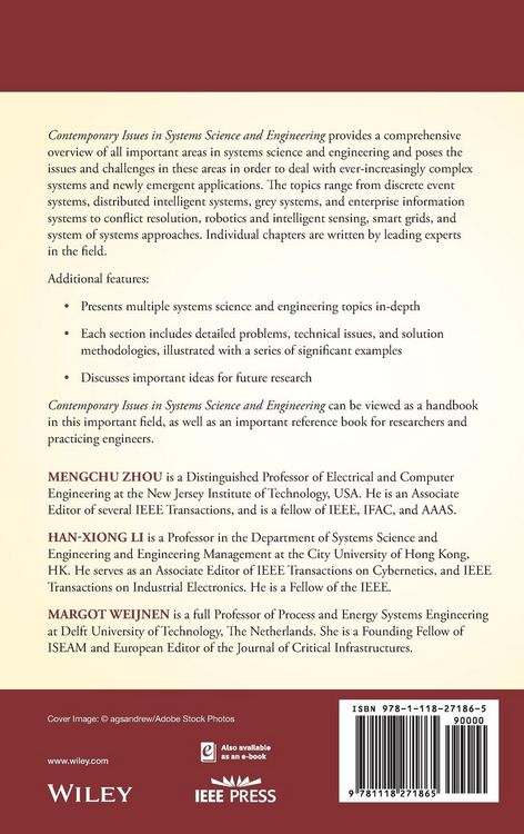 Produktbild: Contemporary Issues in Systems Science and Engineering
