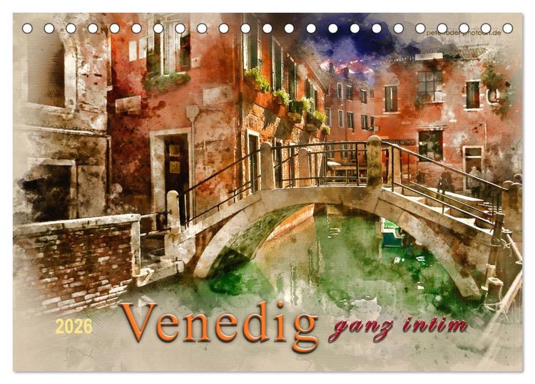 Produktbild: Venedig - ganz intim (Tischkalender 2026 DIN A5 quer), CALVENDO Monatskalender