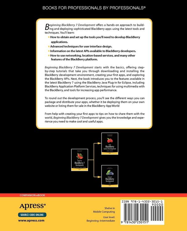 Produktbild: Beginning BlackBerry 7 Development