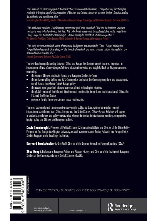 Produktbild: China-Europe Relations