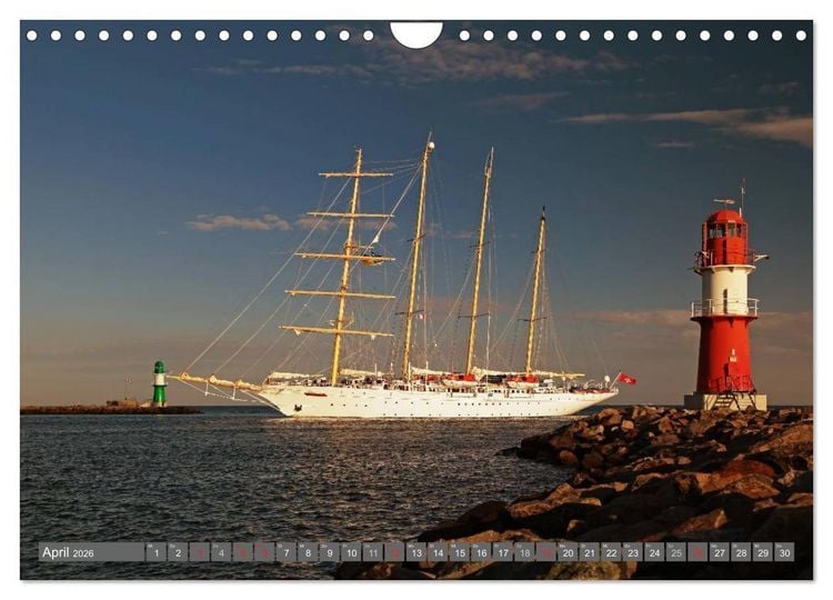 Produktbild: Kreuzfahrt Warnem&uuml;nde (Wandkalender 2026 DIN A4 quer), CALVENDO Monatskalender