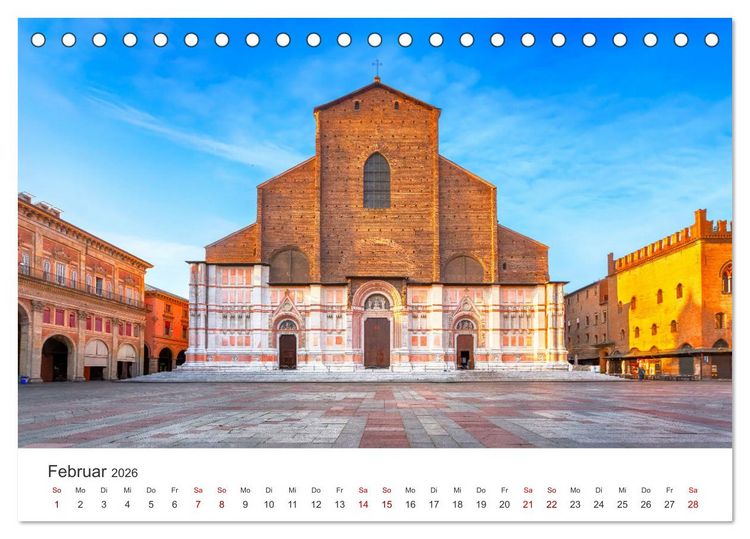 Produktbild: Bologna - Impressionen der wundersch&ouml;nen Universit&auml;tsstadt. (Tischkalender 2026 DIN A5 quer), CALVENDO Monatskalender