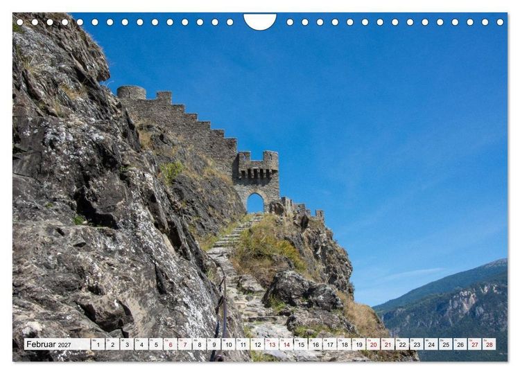 Produktbild: Sion im Wallis - zwischen Reben und Bergen (Wandkalender 2027 DIN A4 quer), CALVENDO Monatskalender