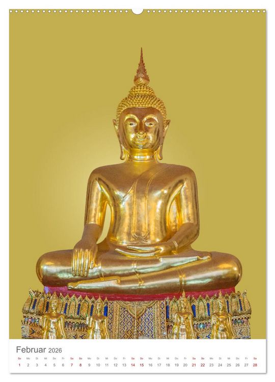 Produktbild: Buddha tr&auml;gt Gold (Wandkalender 2026 DIN A2 hoch), CALVENDO Monatskalender