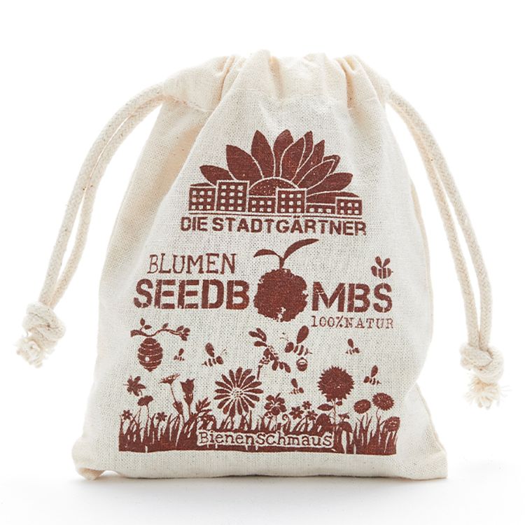 Samenbomben 8er Jutebeutel Bienenschmaus
