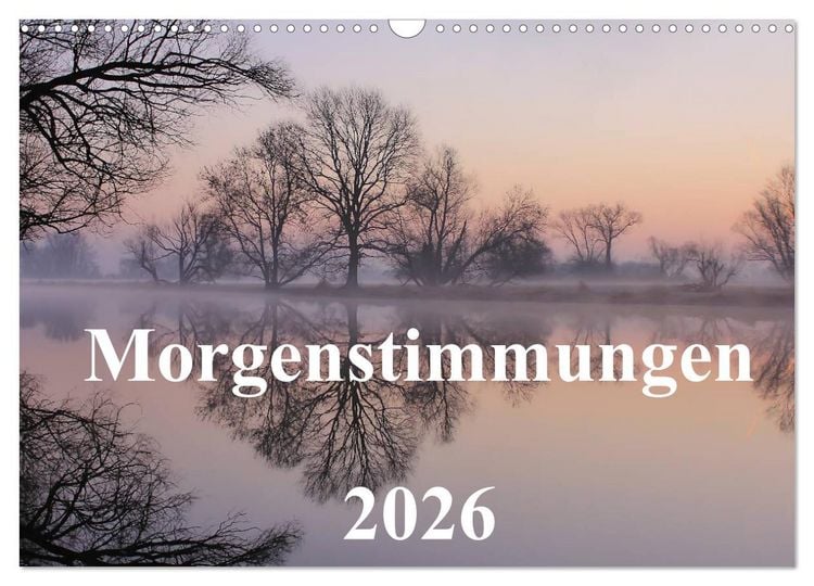 Produktbild: Morgenstimmungen 2026 (Wandkalender 2026 DIN A3 quer), CALVENDO Monatskalender