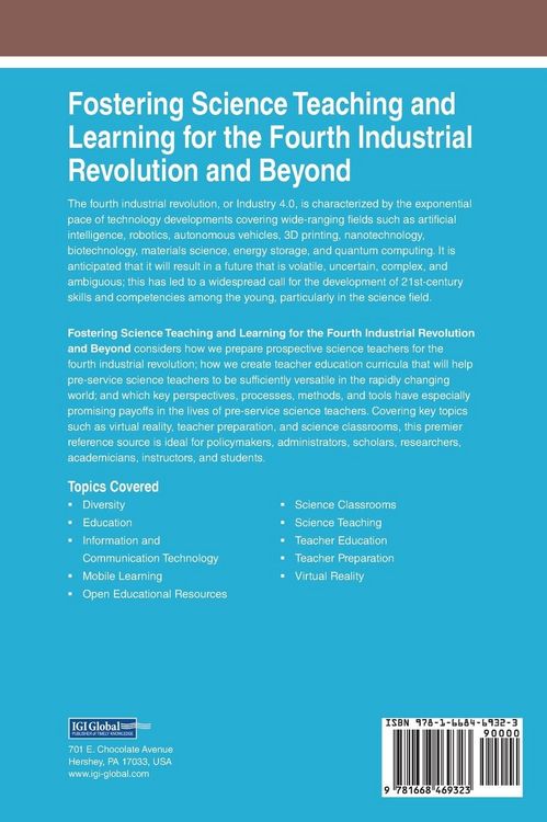 Produktbild: Fostering Science Teaching and Learning for the Fourth Industrial Revolution and Beyond