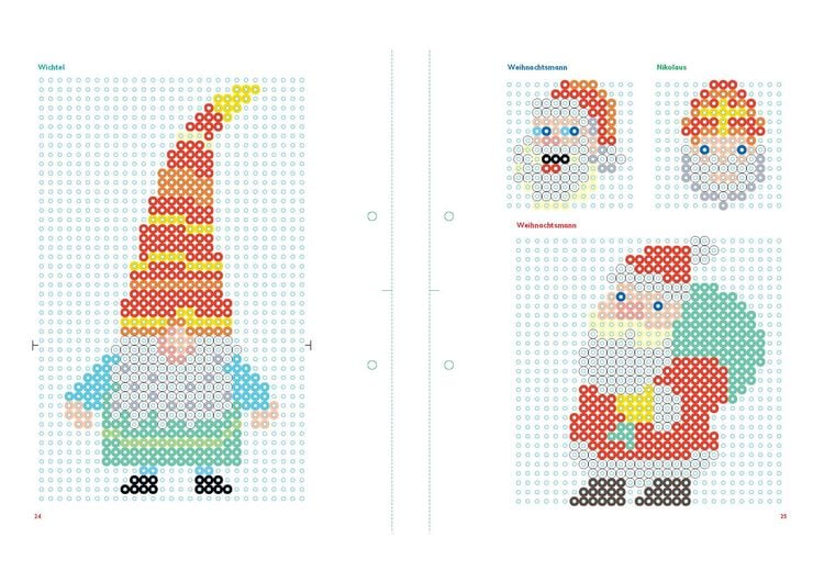 Produktbild: Mein buntes Vorlagenbuch: B&uuml;gelperlen Weihnachten. &Uuml;ber 140 Motive