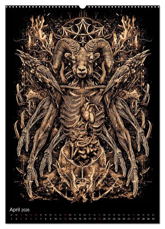 Produktbild: BLOODBOY/FEAR ILLUSTRATION (Wandkalender 2026 DIN A2 hoch), CALVENDO Monatskalender