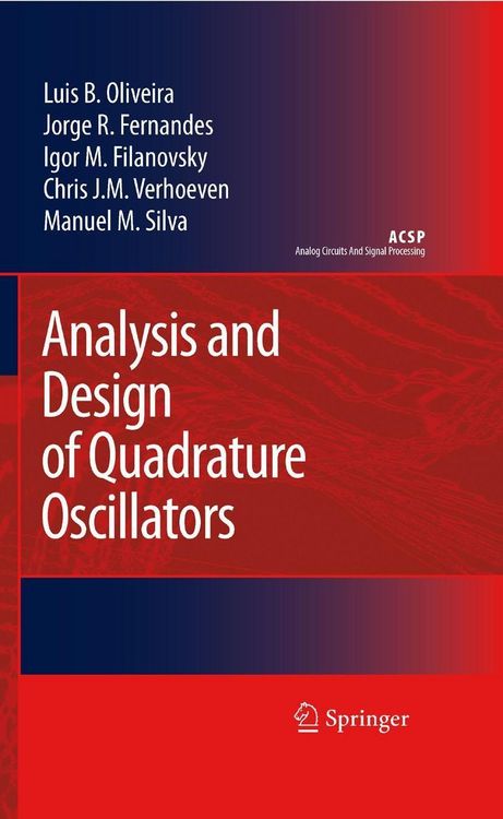 Produktbild: Analysis and Design of Quadrature Oscillators