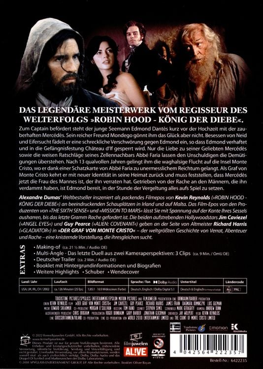 Produktbild: Monte Cristo - Der Graf von Monte Christo (2002) (Filmjuwelen)