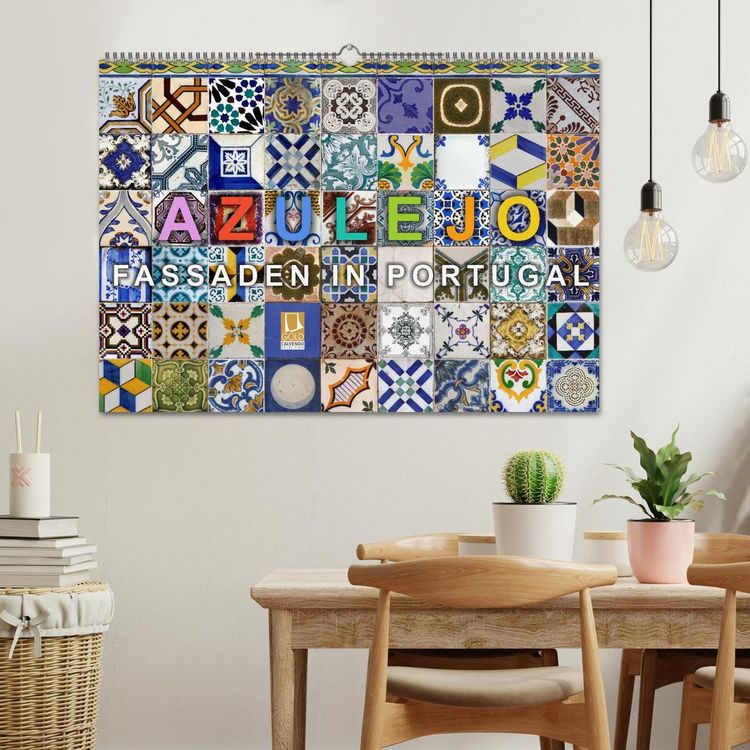 Produktbild: Azulejo-Fassaden in Portugal (Wandkalender 2026 DIN A2 quer), CALVENDO Monatskalender