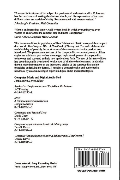 Produktbild: The Compact Disc Handbook