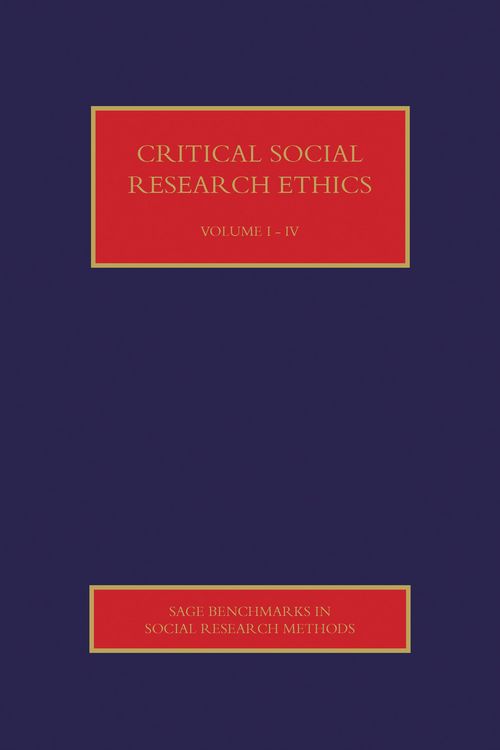 Produktbild: Critical Social Research Ethics, 4v